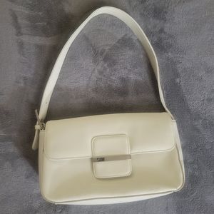 Women's COLETTA Genuine Leather Purse* White*Adjustable strap*Multiple pockets
